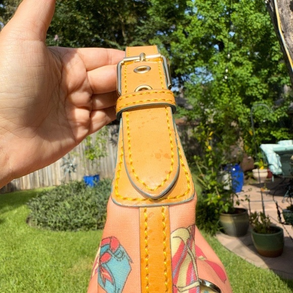 Y2K Dooney & Bourke Pink Beach Small Shoulder Bag , coconut girl, Malibu Barbie - Picture 6 of 17